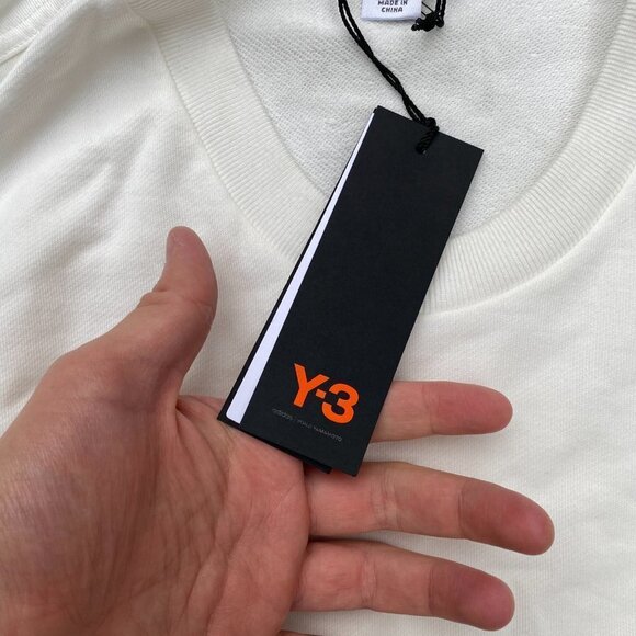 BNWT Adidas X Yohji Yamamoto Y3 Cropped Yohji Love Youth Sweatshirt Large - Picture 7 of 9